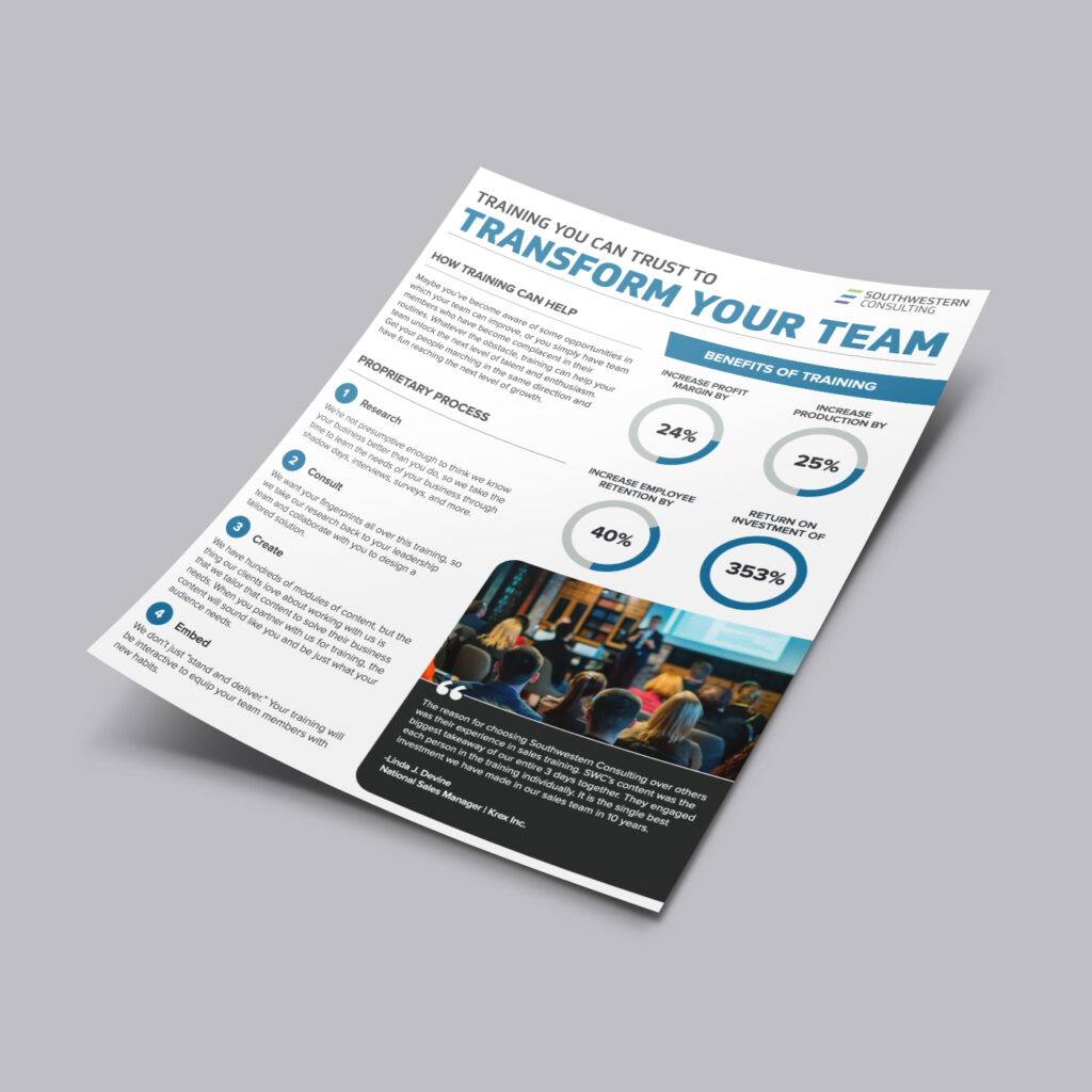 Southwestern training flyer